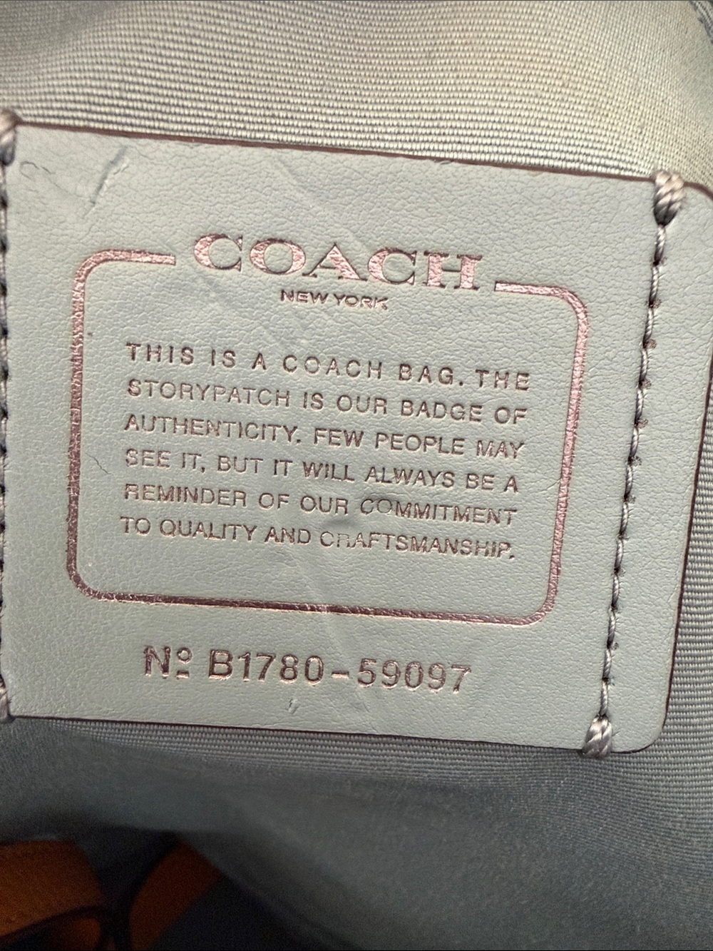 Coach Tan Pebbled Leather Market Tote bag - Picture 9 of 14